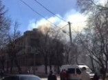 В историческом центре Одессы горит жилой дом (фото)