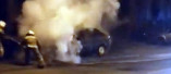 В Одессе сгорел автомобиль (видео)
