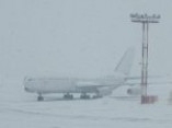 Метель заблокировала работу Одесского аэропорта
