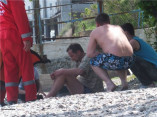 На одесском пляже спасен нетрезвый купальщик
