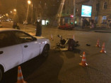 В аварии в центре Одессы пострадал водитель мопеда