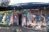 Пожар уничтожил продуктовый магазин