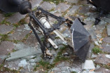 Вандалы уничтожили старинный фонарь в центре Одессы