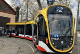В Одеcсе презентовали 26-тиметровый трамвай