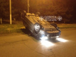 Под Одессой в результате ДТП перевернулся автомобиль