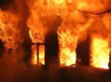Ночной пожар в центре Одессы