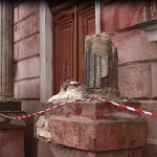 Частичное обрушение школы в центре Одессы (видео)