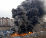 В Одессе горел мини-рынок