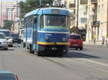 Трамвай № 5 ходит через Тираспольскую площадь