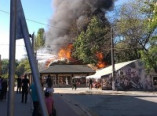 В одесском парке горит кафе (фото)