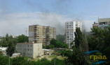 В Одессе - пожар