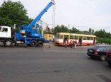 В Одессе приостановлено движение нескольких трамвайных маршрутов (фото)