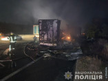 ДТП на трассе Киев – Одесса: горели грузовые автомобили