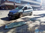 В центре Одессы автомобиль влетел в здание