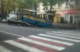 В Одессе сгорело маршрутное такси (видео)