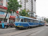В центре города приостановлено движение трамваев