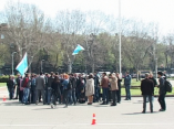 Акция автоперевозчиков возле Одесской облгосадминистрации