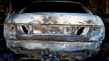 Скрывая следы преступления, воры сожгли автомобиль