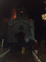 Под Одессой горел храм
