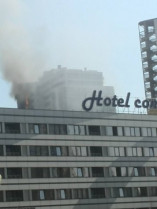 В Одессе горит 20-ти этажное здание