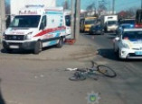 В утренней аварии в Одессе пострадала велосипедистка (фото)