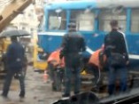 Одесский трамвай сошёл с рельсов