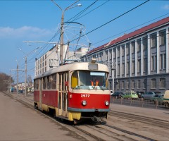 Авария на Водопроводной остановила пять одесских трамваев Авария на Водопроводной остановила пять одесских трамваев