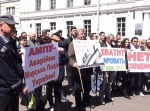 В Одессе митинговали работники порта В Одессе митинговали работники порта