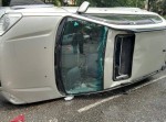 Одесситка на иномарке протаранила два автомобиля (фото) Одесситка на иномарке протаранила два автомобиля (фото)