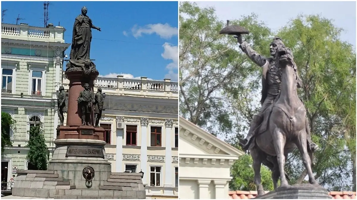 Пам'ятники Катерині II та Суворову Одеська військова адміністрація рекомендує знести
