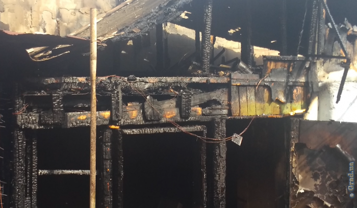 Пожар на 11-й станции Большого Фонтана