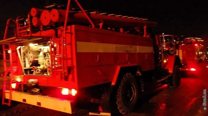 На пожаре в центре Одессы пострадал человек