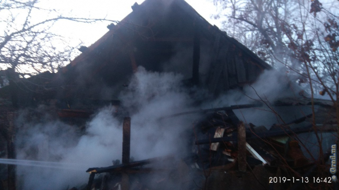 пожар в селе Озерное
