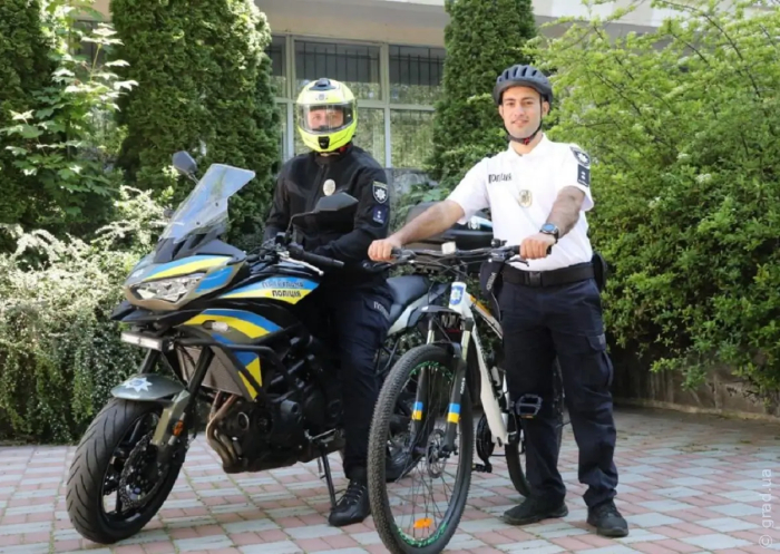 В Одессе и Измаиле вернулись на патрулирование мото- и велопатрули