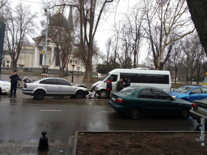 Авария в центре Одессы