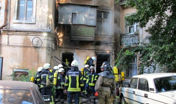 В Одессе утром горела квартира