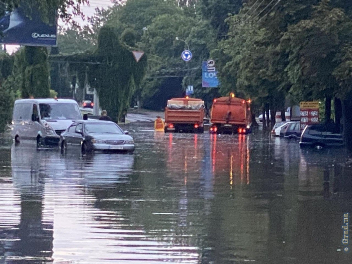 Непогода в Одессе: подтоплен ряд улиц, повалено 32 дерева