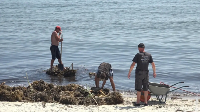 В Одесі продовжують очищати пляжі від сміття