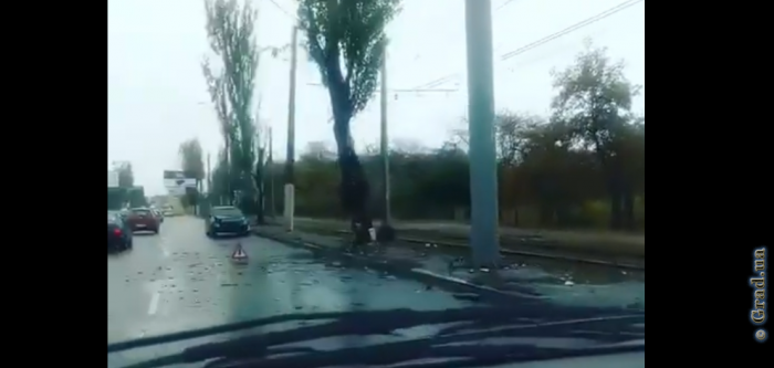 Авария и пробка на Николаевской дороге