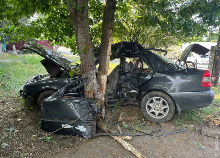 ДТП в Одеській області: Mercedes-Benz з'їхав з дороги і врізався в дерево