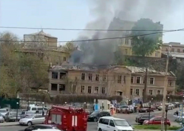Пожар в районе Таможенной площади