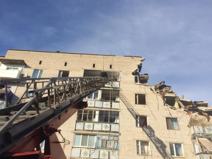 Взрыв в жилом многоэтажном доме в городе Новая Одесса