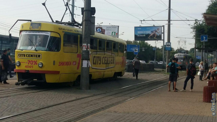 Остановлено движение одесских трамваев