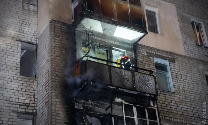 В Одессе снова горела девятиэтажка: в этот раз загорелся балкон