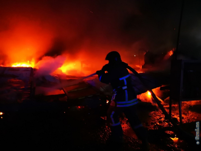В Одессе горел склад