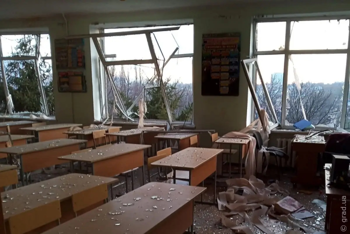 В результате ночьной атаки по Одессе сильно пострадало учебное заведение