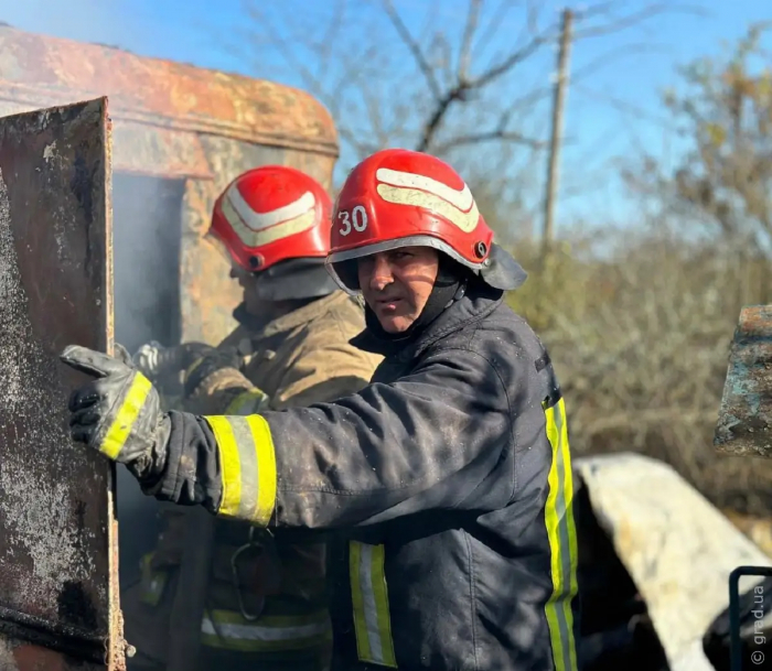 В Одеському районі сталася масштабна пожежа на території садового кооперативу