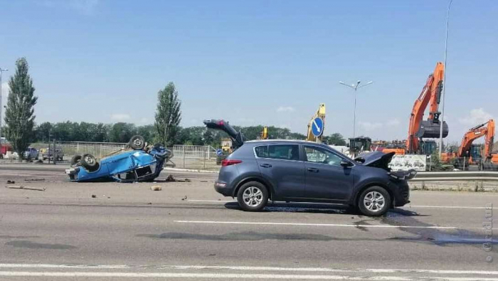 На киевской трассе в ДТП пострадал водитель авто