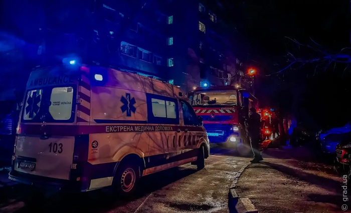 В Одессе горело 13-ти этажное общежитие
