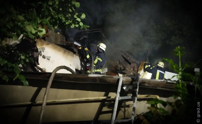 В Одессе ночью горел двухэтажный ресторан